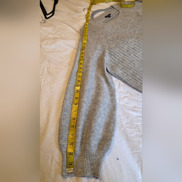 Simply Vera Vera Wang Knit Sweater gray comfy Womens Size XXL 2X Academia Preppy - Picture 8 of 8